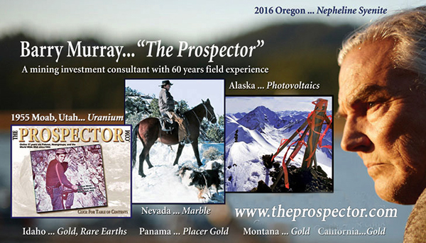"The Prospector" has 68 years of in the field experience.